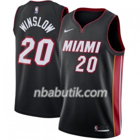 NBA Mænd Trøje Miami Heat Justise Winslow 20 Nike 2017-18 Sort Swingman